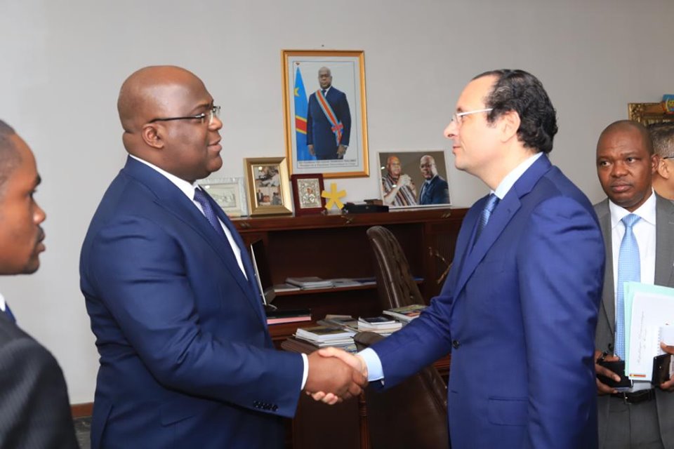  Walid Loukil avec le président de la République Démocratique du Congo, M. Felix Tshisekedi