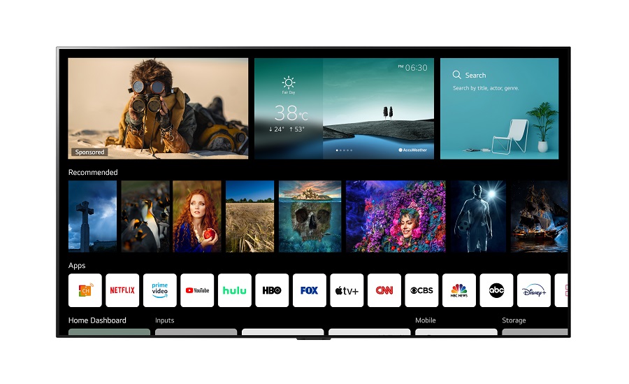 La plateforme de télévision intelligente Webos 6.0 de LG
