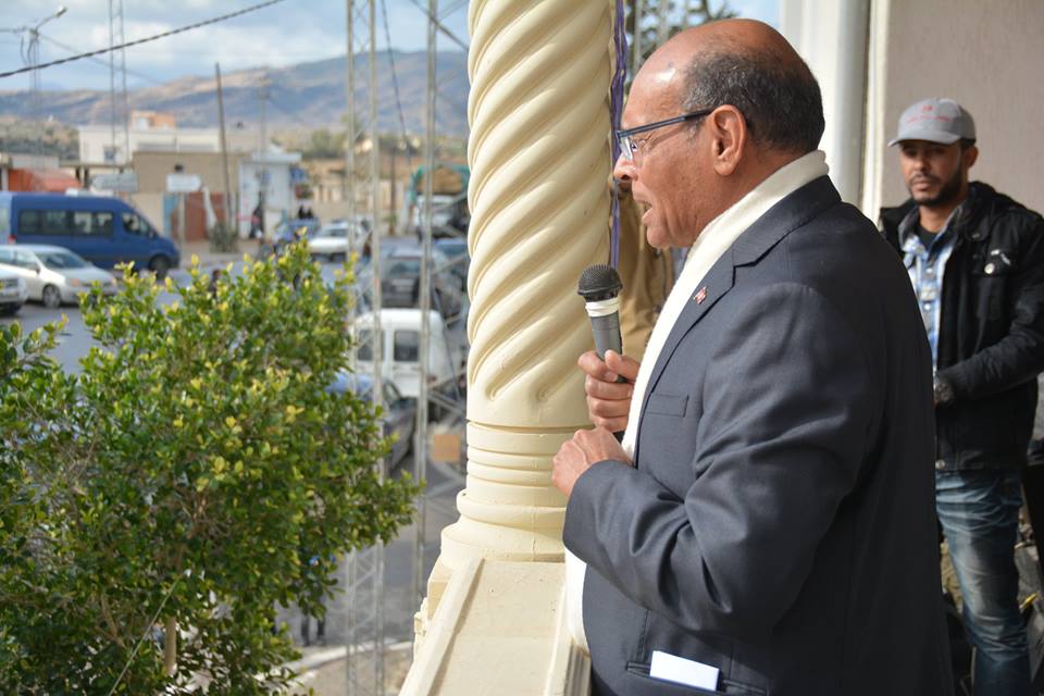 Moncef Marzouki en visite à Zaghouan