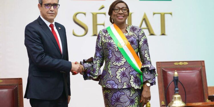 Visite en Côte d’Ivoire du Président du Conseil National des Régions et des Districts