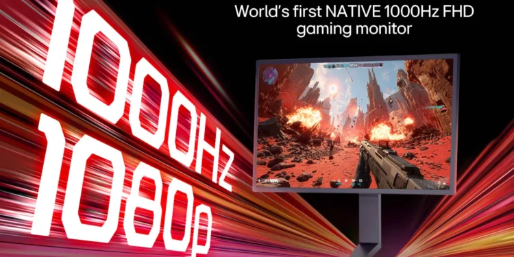 LG dévoile le premier moniteur gaming Full HD natif 1000 Hz au monde