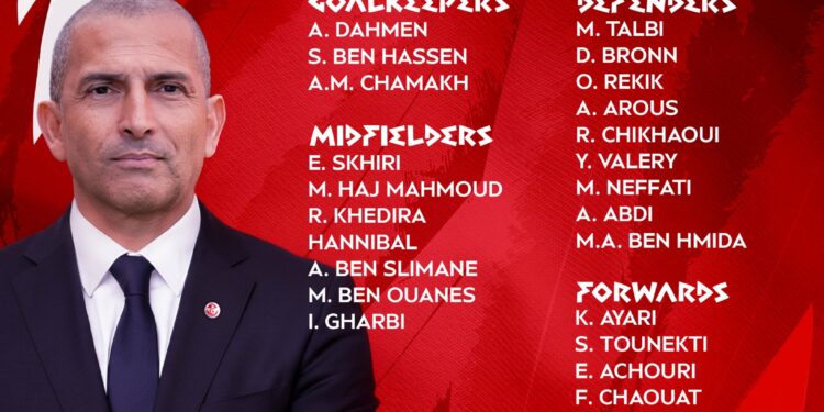 Coupe du monde: la Tunisie mise sur un savant mélange d’expérience et de jeunesse pour sa liste des 26 joueurs