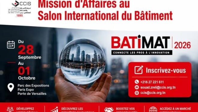 Salon  « BATIMAT 2026 » : Une mission d’affaires à Paris