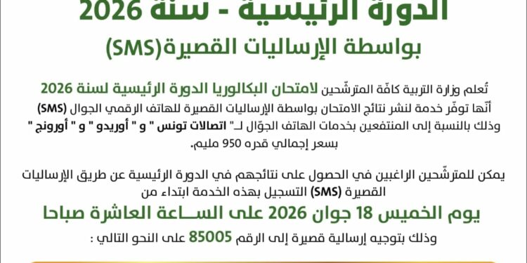 Résultat Bac 2026 : Inscription au service SMS, à partir de jeudi 18 juin