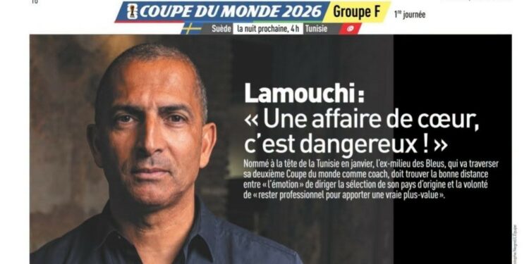 Sabri Lamouchi au journal l&rsquo;Equipe : « Diriger la Tunisie est une affaire de cœur, mais il faut rester professionnel »