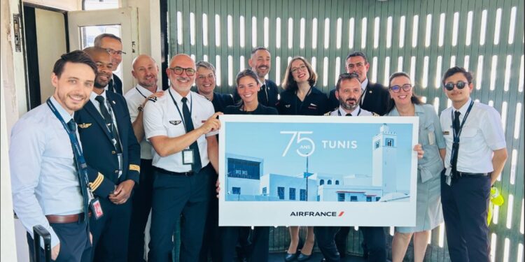 Air France célèbre les 75 ans de la ligne Paris-Tunis