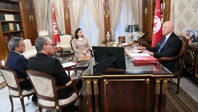 Tunisie:  Kaïs Saïed examine avec la Cheffe du gouvernement, le ministre de l’Économie et le gouverneur de la BCT le Plan de développement 2026-2030