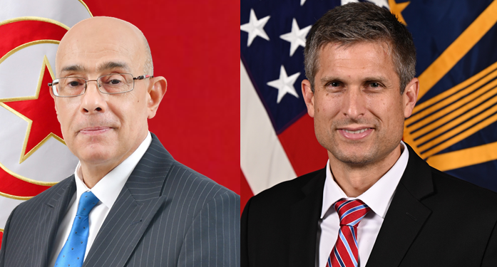 Tunisie-USA : Entretien téléphonique de Khaled Sehili avec le secrétaire adjoint à la Défense