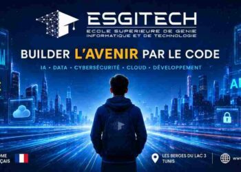 ESGITECH x ECE Paris : les étudiants tunisiens au cœur de la tech IA, Data, Cybersécurité, Cloud : les compétences de demain se construisent aujourd'hui à ESGITECH. À l'heure où l'Intelligence Artificielle, la Data, la Cybersécurité, le Cloud et les technologies émergentes redessinent profondément le marché de l'emploi, le choix d'une formation devient plus que jamais un choix d'avenir. Première université privée tunisienne exclusivement spécialisée en informatique, ESGITECH poursuit depuis plusieurs années une ambition claire : former des talents capables de comprendre, maîtriser et accompagner les transformations technologiques qui façonnent les métiers de demain. Agréée par le Ministère tunisien de l'Enseignement Supérieur et de la Recherche Scientifique, ESGITECH s'est construite autour d'une spécialisation exclusive dans les métiers de l'informatique, du numérique et des technologies émergentes. Cette expertise lui permet de maintenir une veille académique et technologique continue et de faire évoluer ses formations au rythme des mutations du marché de l'emploi, avec un objectif : proposer aux étudiants des compétences directement valorisables et alignées sur les besoins réels des entreprises. Aujourd'hui, cette ambition franchit une nouvelle étape avec la mise en place d'un partenariat stratégique avec ECE Paris, la Grande École française de l'ingénierie numérique, ouvrant aux étudiants ESGITECH de nouvelles perspectives de poursuite d'études et de spécialisation en France.