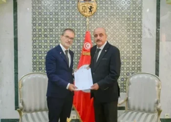 Nafti reçoit une copie figurée des lettres de créance du nouvel ambassadeur de Belgique
