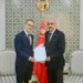 Nafti reçoit une copie figurée des lettres de créance du nouvel ambassadeur de Belgique