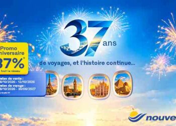 37 ans, 37 % : Nouvelair lance sa promo anniversaire