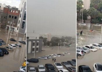 Tripoli : de fortes pluies inondent les rues, un mort par électrocution