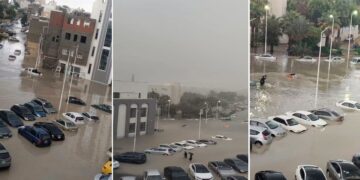 Tripoli : de fortes pluies inondent les rues, un mort par électrocution